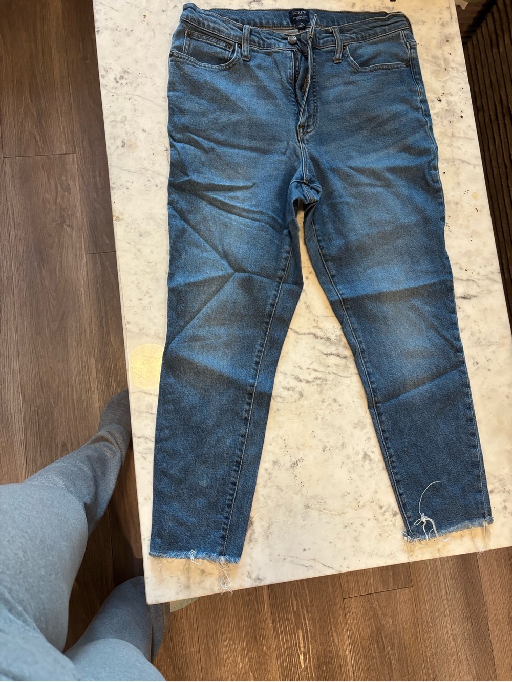 J. Crew Women's Ankle Crop Jeans in Medium Blue Wash
